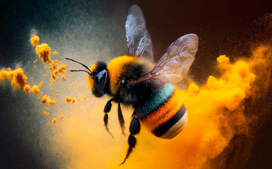 New research has concluded that it was bees, and not Neanderthals, who left pollen within Shanidar Cave in Iraq. Source: ink drop / Adobe Stock