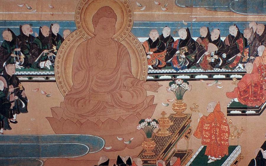 Shinto painting from manuscript of Todaiji, Nara, Japan