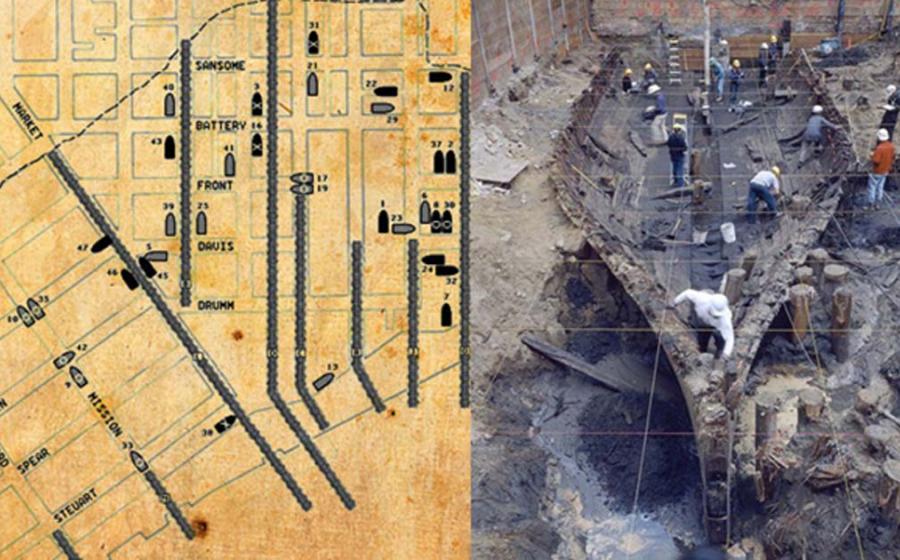 The Ghost Ships of San Francisco: Dozens of Wrecks Buried Beneath City Streets