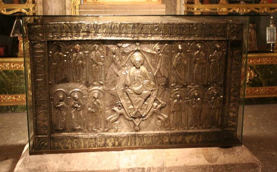 The ark that contains the Sudarium of Oviedo. 