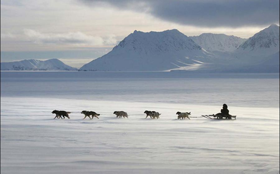 Ancient people used dog sleds to cover these remarkable distances 'at the ends of the earth'. 