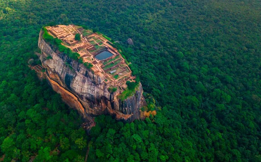 Aerial view of Sigiriya, Lion Rock, Sri Lanka. Source: Anton Petrus / Adobe Stock.
