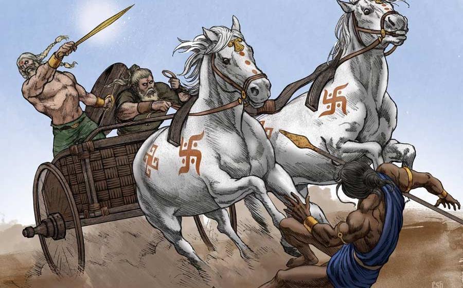 The Sintashta culture has been remembered for inventing war chariots. Source: Dark Heritage