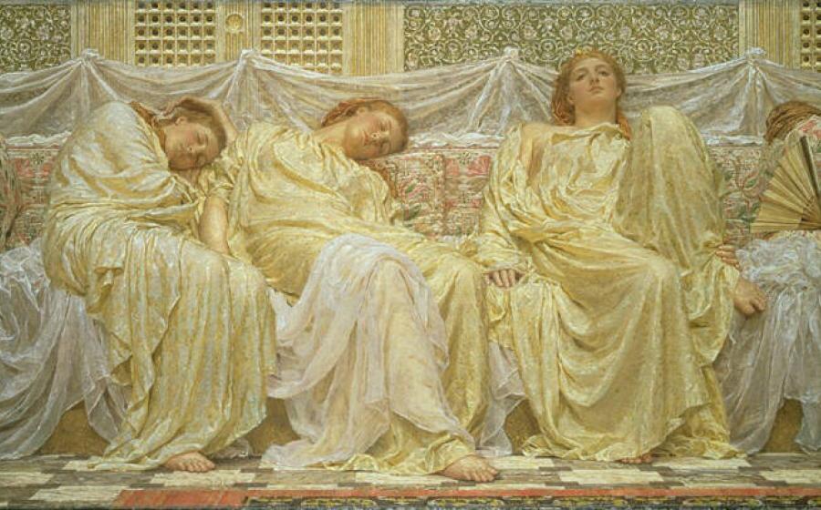 Painting ‘Dreamers’ by Albert Joseph Moore