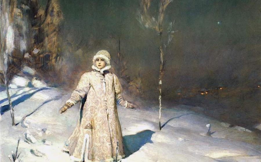 Painting of Snow Maiden (1899) by Viktor M. Vasnetsov. 