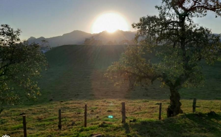 Sunrise viewed from the Tetelihtic solar observatory in Puebla’s Sierra Norte.