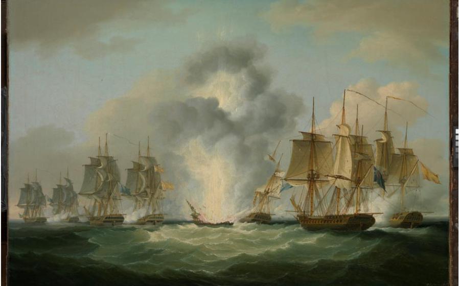 :  The sinking of the Mercedes, thought to be the wreck discovered by Odyssey Marine Exploration, codenamed "Black Swan"  