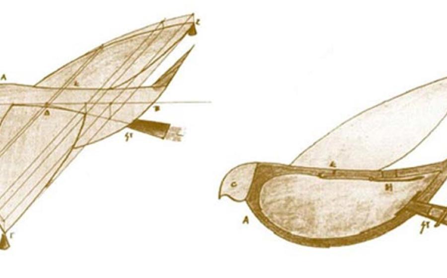 The steam-powered flying pigeon of Archytas. Source: YourForum