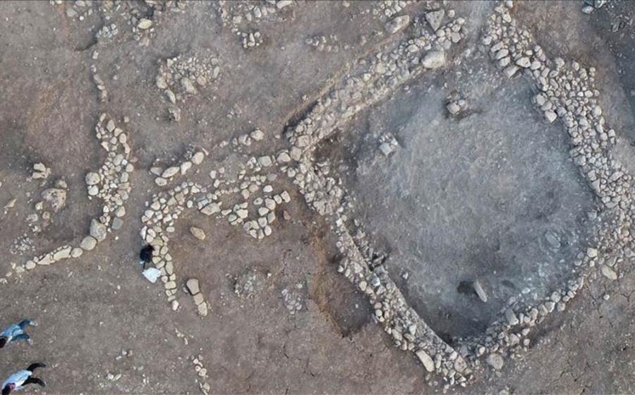The Stone Age rock tombs recently found at the Kizilkoyun Necropolis area not far from Göbekli Tepe .            Source: AA News Broadcasting System (HAS)