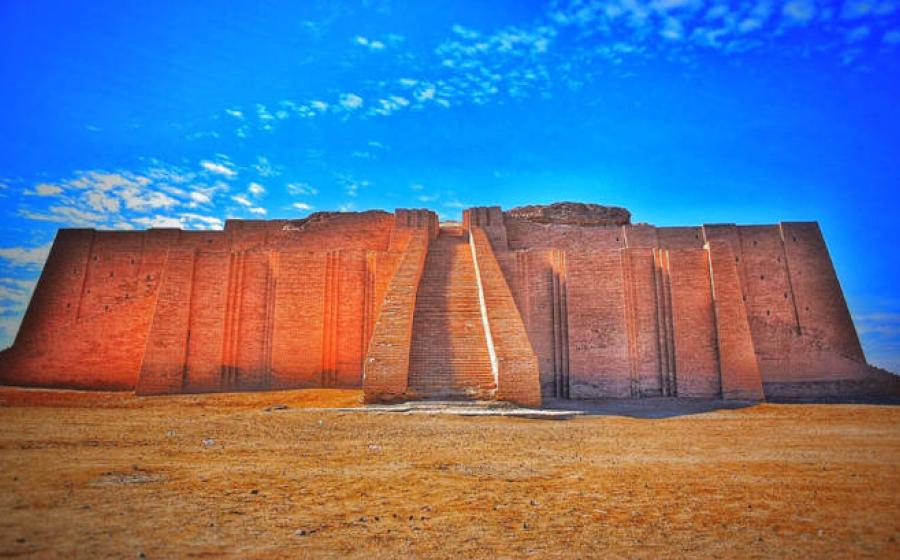 The Ziggurat of Ur in southern Iraq.