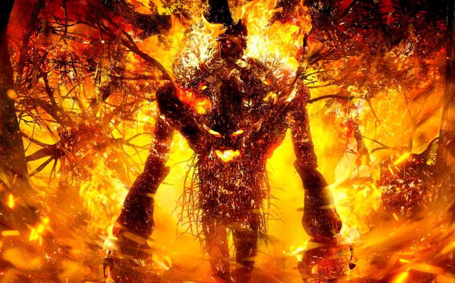 A representation of Jötunn (Giant) Surtr of Norse mythology. Source: warmtail/Adobe Stock