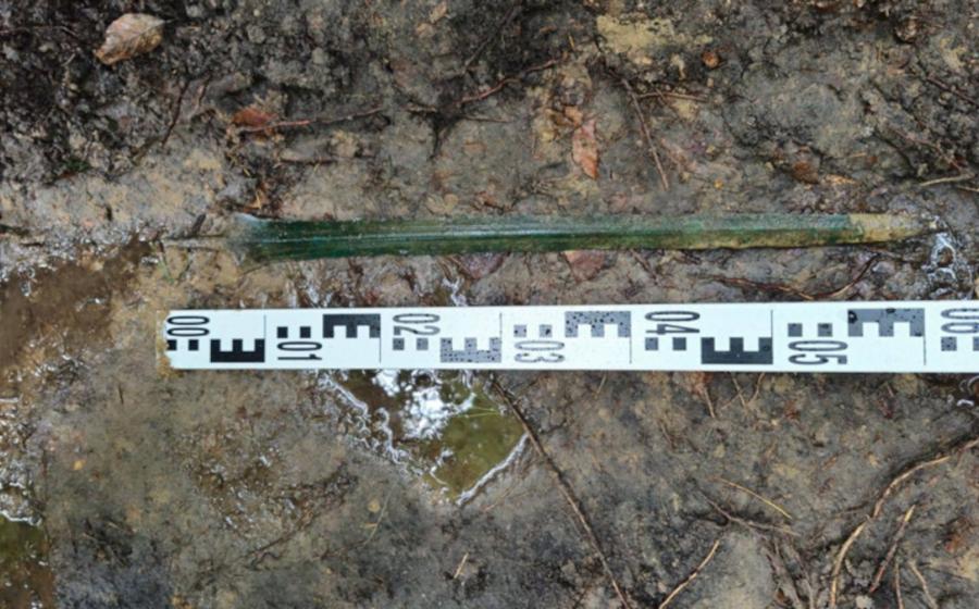 Bronze Age Sword near the find location.   
