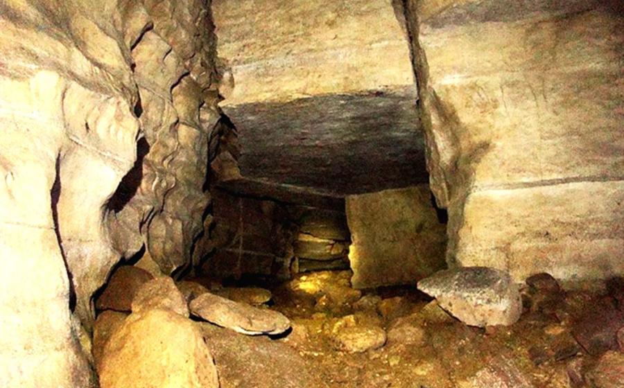 A corridor in the Tayos Caves