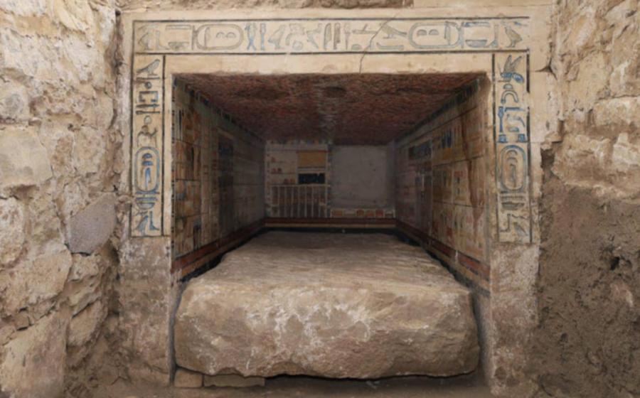 Tomb of royal doctor Teti Neb Fu, found 25 miles southwest of Cairo in Saqqara,Egpyt.