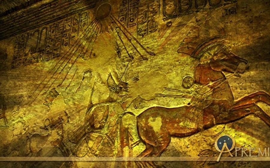 Dark forces conspired in Ancient Egypt. Egyptian relief, design by Anand Balaji.