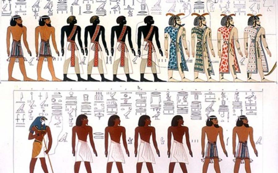 From Giovanni Battista Belzoni: Egyptian race portrayed in the Book of Gates.