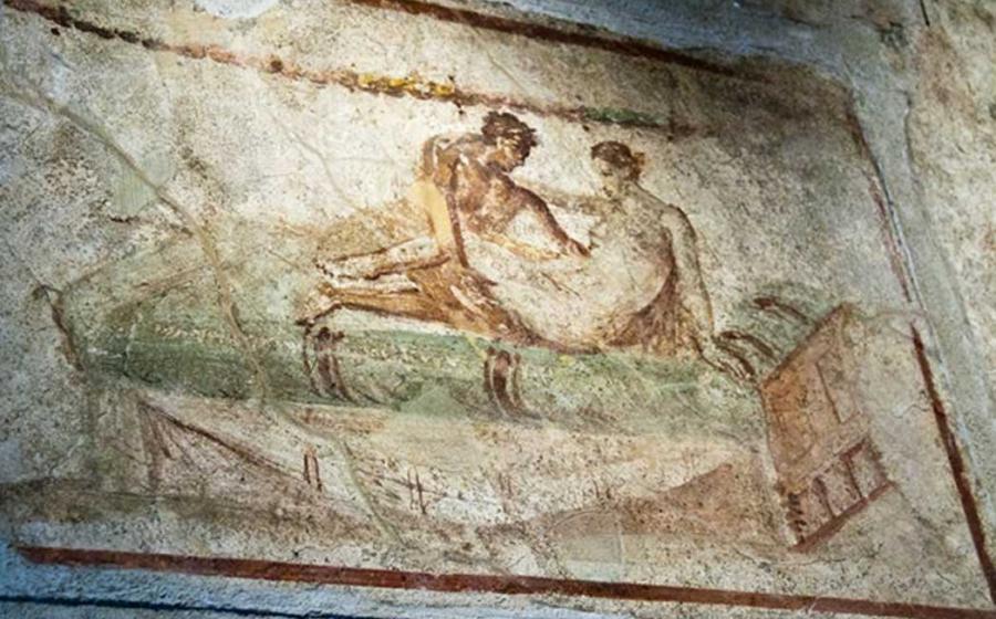 Mural from a Pompeii brothel.