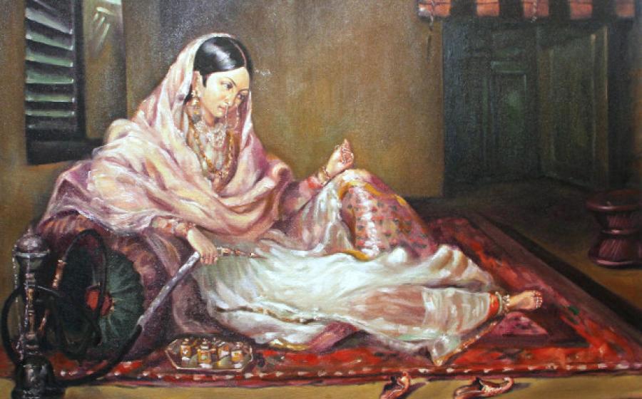 : 'Lady in Muslin', painted by Francesco Renaldi, Dhaka, 1789.