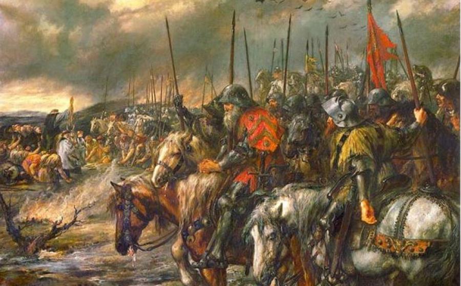 The morning of the Battle of Agincourt. Source:  Hohum / Public Domain