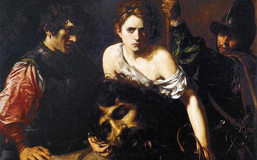 "David with the Head of Goliath," circa 1615–16 by Valentin de Boulogne (French, Coulommiers-en-Brie 1591–1632 Rome) Museo Thyssen-Bornemisza, Madrid.