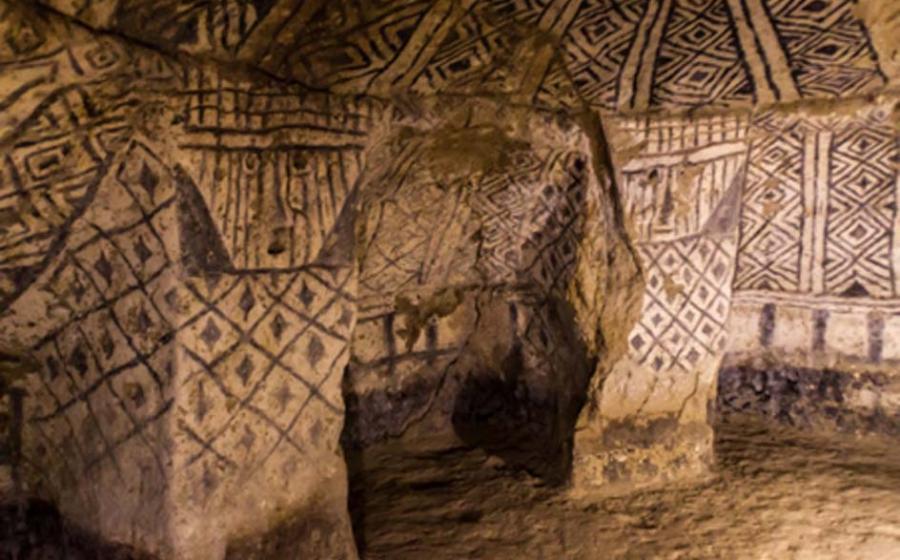 Decoration of an ancient tomb in Tierradentro 	Source: Matyas Rehak / Adobe Stock