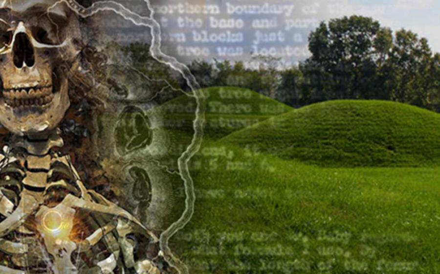 Hopewell mounds from the Mound City Group in Ohio. Representative image 