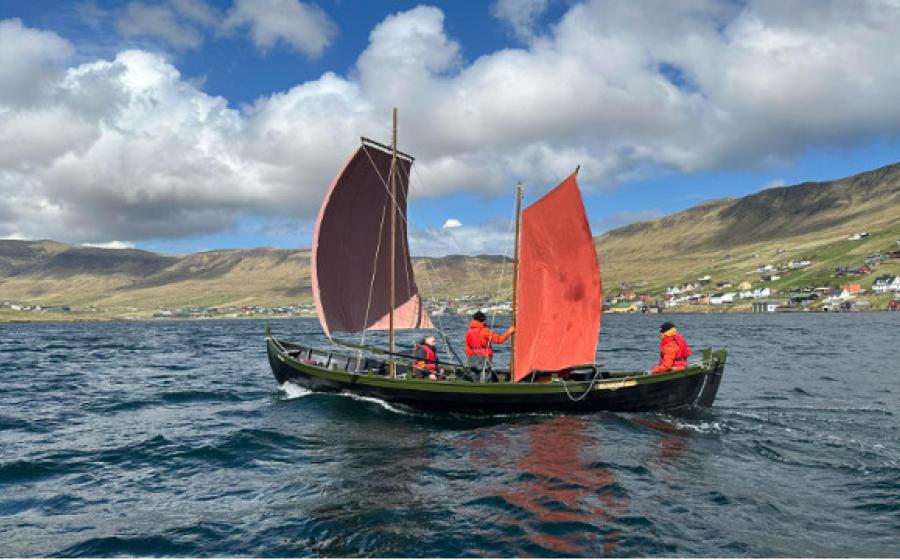 The Viking replica boat, Naddoddur.