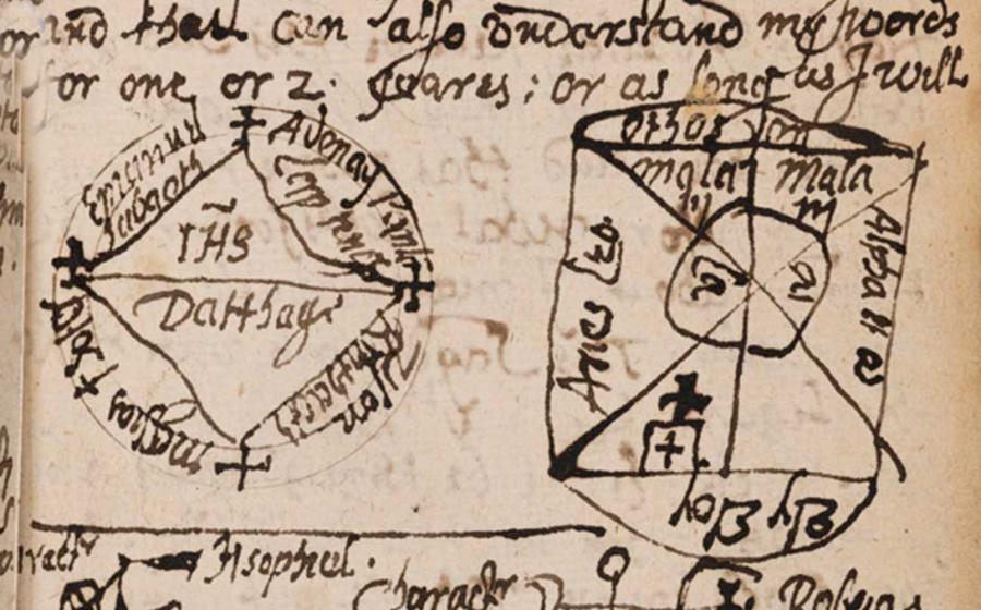 One of the pages from The Book of Magical Charms. Credit: The Newberry Library