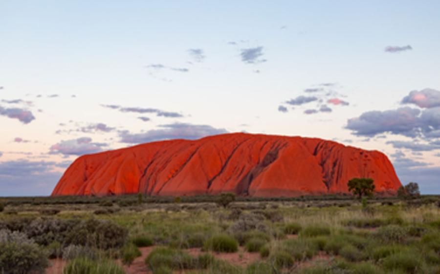 The Uluru sacred site in Australia