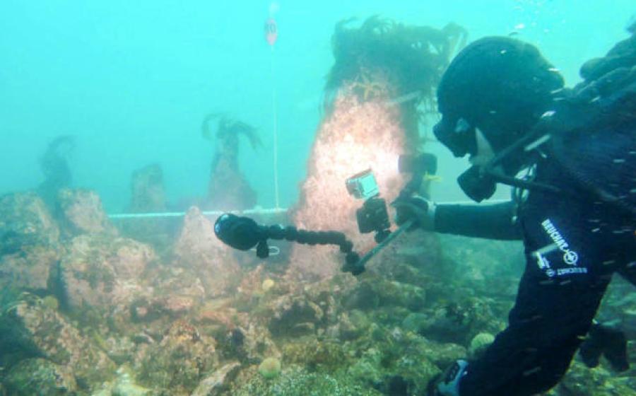 Underwater archaeology reveals ancient stone structures off the coast of Brittany.