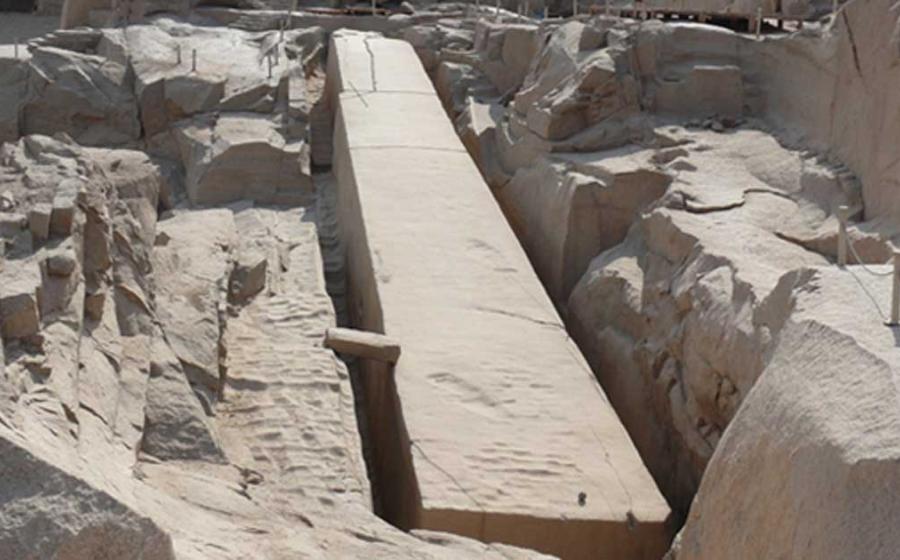 A photo of the Unfinished Obelisk at Aswan
