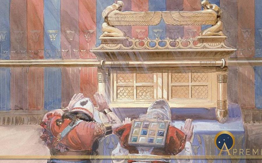 Moses and Joshua in the Tabernacle, wearing the breastplate by James Jacques Joseph Tissot, (1836-1902) Jewish Museum, New York (Public Domain)