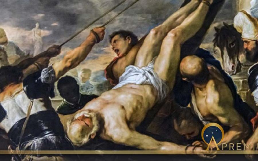 Crucifixion of Saint Peter by Luca Giordano, Gallerie dell'Accademia in Venice (circa 1660) (Public Domain)