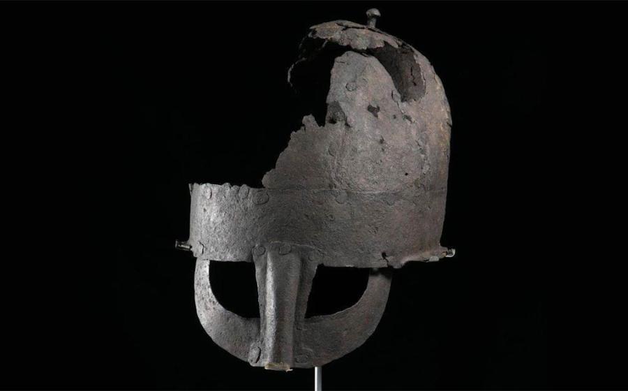 Researchers have re-evaluated a helmet discovered in the 1950s in Yarm, Stockton-on-Tees. Known as the Yarm helmet, this is the first Anglo-Scandinavian helmet to have been discovered in Britain and is the second nearly complete Viking-era helmet discovered in the world to date. Source: Durham University.
