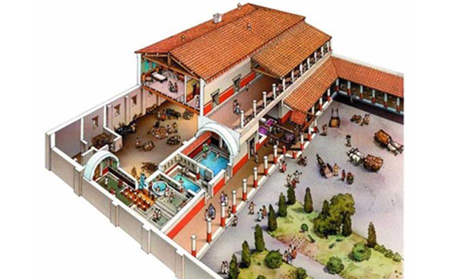 Virtual reconstruction of Villa Romano de Toralla 