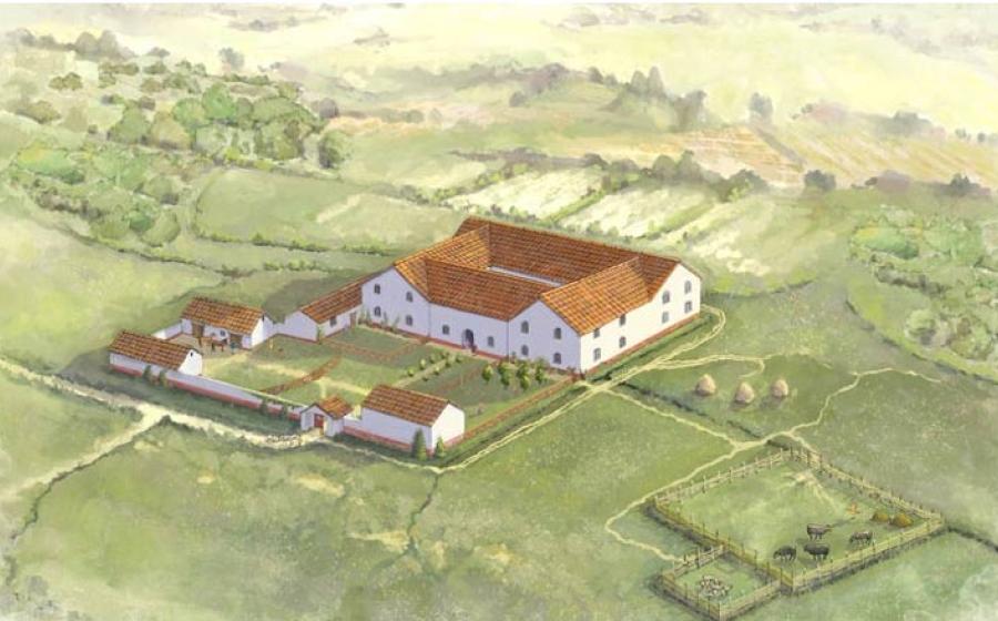 Visualisation of one of the Attingham Roman villas.	Source: © Jennie Anderson/National Trust