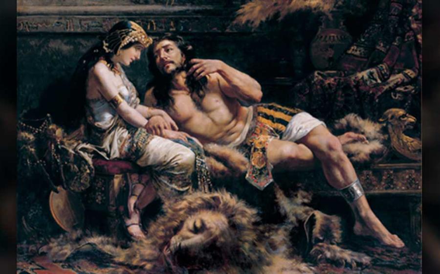 Samson and Delilah by Jose Etxenagusia, 1887.