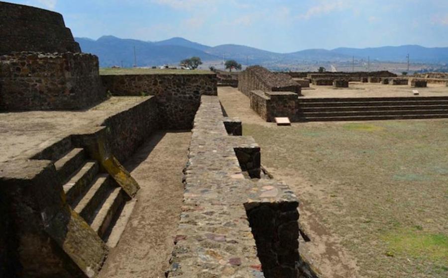 Zultepec-Tecoaque archaeological site in Tlaxcala, Mexico