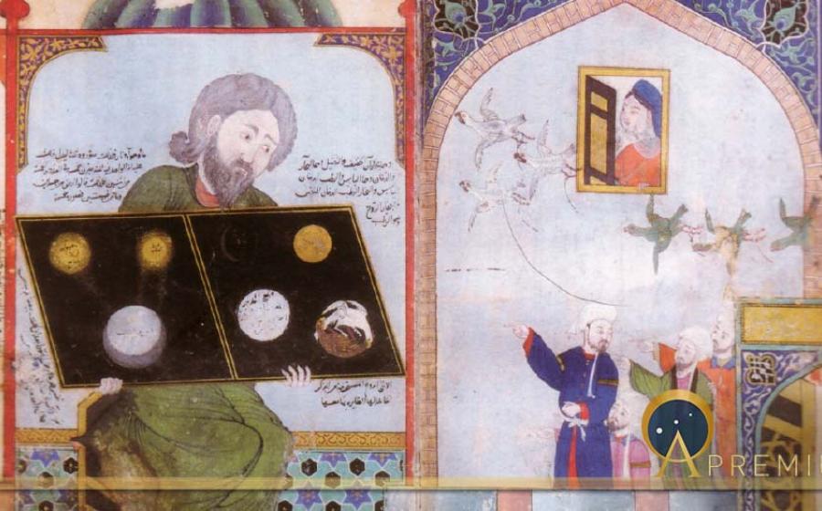 Transcript of The Silvery Water by Ibn Umayl at-Tamîmî by An Islamic artist 739H/1339, probably in Baghdad. Topkapi Library (Public Domain)