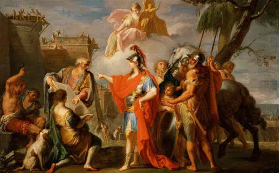 Alexander the Great Founding Alexandria, Egypt.	Source: Public Domain
