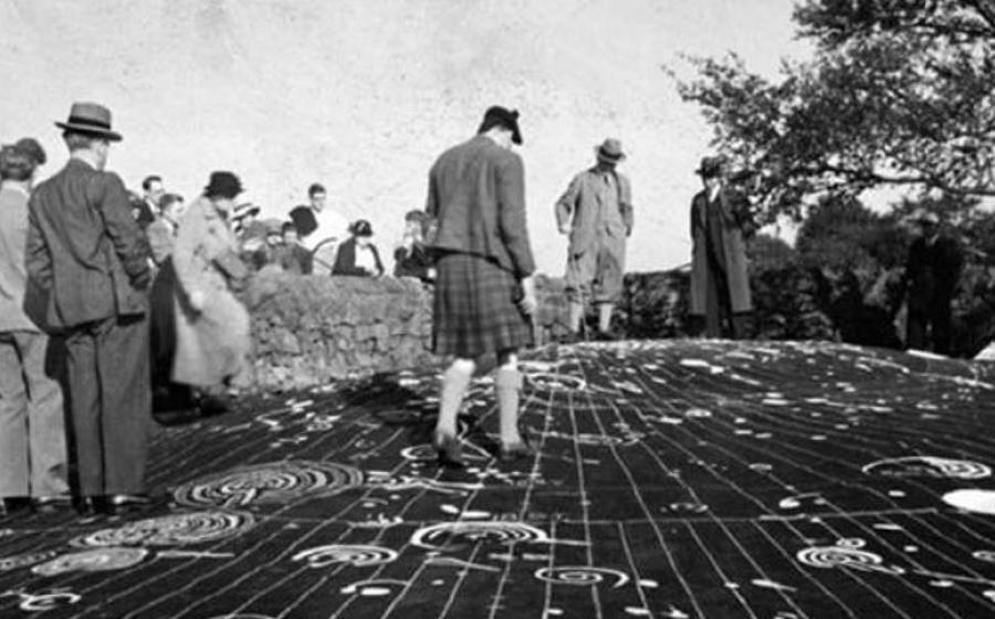 The Cochno stone, Faifley. Some think the Cochno Stone is a map showing the other settlements in the Clyde Valley.
