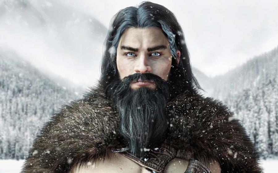 Portrait of a male Viking wearing fur. Source: Digital Storm / Adobe Stock