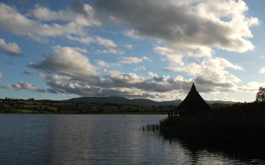 Llangorse Lake in South Wales,