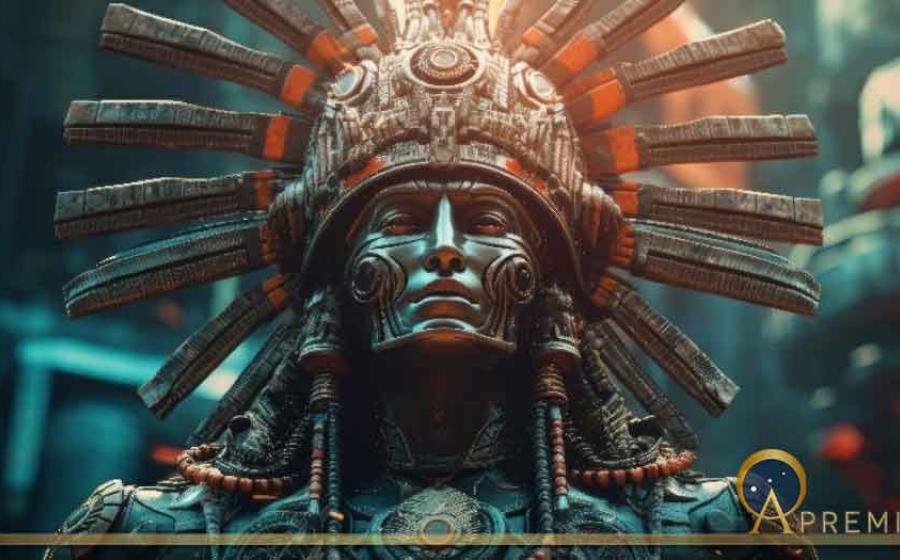 Representation of an Inca sun god. AI-generated. Source: NorLife / Adobe Stock