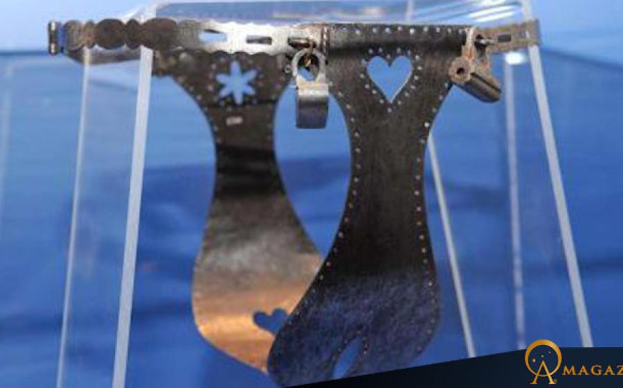 A chastity belt that was probably fabricated in the 1800s.