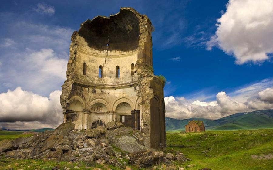 Church ruins at the “Ghost City” of Ani