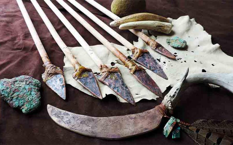 Copper tools from the Old Copper Culture of the Great Lakes region.		Source: Michelle Bebber / Kent State University Eren Laboratory