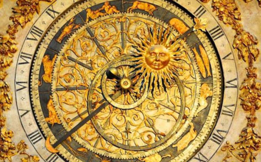 A celestial clock found in Cathédral St. Jean in Lyon (14th century)