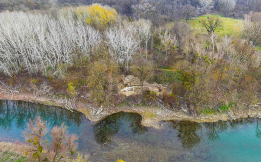 The “Desolate Castle” along the Danube in Austria, hidden in the trees.