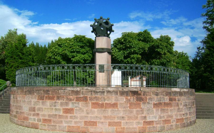  A structural replica of the Roman dodecahedron from the Schwarzenacker Roman Museum in Homburg, Germany.